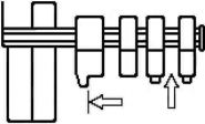 Systèmes de butées - poinçon maçon avec butées réglables, butées à ressort et barre de mesurage escamotable_2