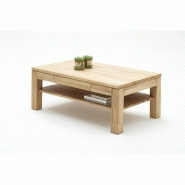 Table basse Juvisy - 115 x 70 cm en hêtre massif ciré et huilé - 1 tiroir et tablette inférieure_2