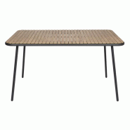 Table rectangulaire effet bois Santorini 1400mm | Bolero - FU536_2