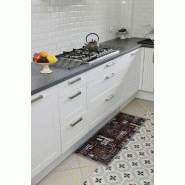 Tapis d'entrée intérieur absorbant - Devoluy Salt&Pepper - 120x45 cm_2