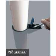 Potelet-cigarette pour la prévention des mégots et protection des piétons - Contenance 3000 mégots - Tube acier ø 76 mm et tête en aluminium moulé_2