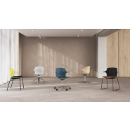 Chaise légère adaptée aux  espaces polyvalents, de formation ou collectifs - Frill_2