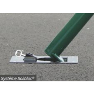 Potelet rabattable SOLIBLOC - Tube acier Ø76 mm - Verrouillage clé triangle 14 - 5 modèles au choix_2