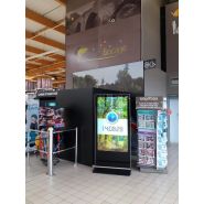 Totem LCD numérique sur pied intérieur - 55 à 86 pouces - HD ou 4K - Luminosité automatique - Garantie 2 ans_2
