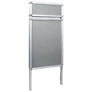 Vidaxl support d'affiche a1 avec en-tête pour clients aluminium 51202_2