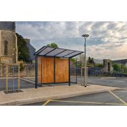 Abri bus durable de 680 kg avec structure en cornière