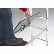 Échafaudage aluminium HobbyStep H4 HAILO - hauteur de travail 4 m - léger, mobile, montage rapide, norme E85-200_2