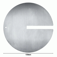 Plateau à viande pour brochette kebab avec fente - Ø 15 cm_2