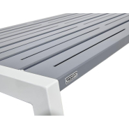 Table de pique-nique Silaos® en acier - Ref : 209653.Gpro - Ensemble avec table et deux banquettes_2