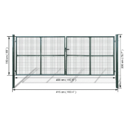 Vidaxl portillon maille 415 x 200 cm / 400 x 150 cm 141391_2