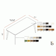 Bureau Manager Blade - Alea - 120, Blanc_2