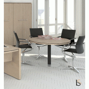 Table ronde 4 personnes Status - MDD - Noir, Chêne Canadien_2