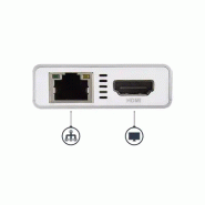 Adaptateur Multiport USB-C - Mini Station d'Accueil USB-C avec 4K HDMI - 60W PD Pass-Through, GbE, 2_2