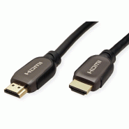 Roline atc câble hdmi avec ethernet ultra hd 8k, m/m, noir, 1 m_2