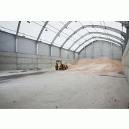 Tente de stockage fermée All Weather Hall - Structure en acier galvanisé avec couverture PVC industrielle_2