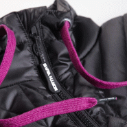 Veste de travail femme - Taille L, 92-96 cm - Noir - Col montant ajustable - Référence 980112_2