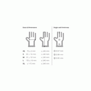 Gants alimentaires en vinyle non poudrés bleus - Vogue - 100 pièces - Protection légère et sans latex_2
