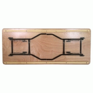 Table pliante en bois 180 cm - Lot de 5 - Usage professionnel intensif_2