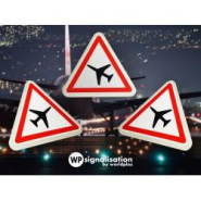 Panneau de danger A23 - Traversée d'une aire de danger aérien_2