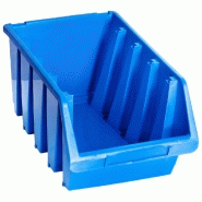 Vidaxl bacs de rangement empilables 14 pcs bleu plastique 146286_2