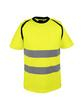 T-shirt jaune haute visibilité - 100% polyester bird-eye 150 g/m² - Bandes rétro-réfléchissantes_2