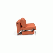 Canapé design convertible INNOVATION LIVING Cubed 02 Alu 200x160 cm - Tissu Argus Rust_2