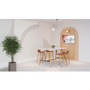 Table de réunion haute design et robuste - Altitude - 6 à 12 places - Fabrication française_2