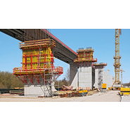 Coffrage de voile flexible équipé de poutrelle treillis GT 24, filières acier SRZ / SRZ / SRU - VARIO GT 24 - PERI SAS_2