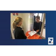 Hygiaphone mobile en plastique - Protection de comptoir en PMMA incolore ou PETG pour commerçants_2