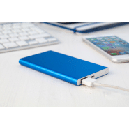 Power bank en aluminium - 4000 mAh avec câble micro USB inclus - Couleur bleue_2
