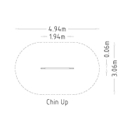 Équipement de fitness extérieur - Gym Chin Up - 8036736 - Hags - Deux hauteurs pour tous niveaux et musculation_2
