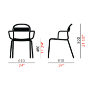 Lot de 12 Fauteuils Stecca_2
