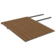 Vidaxl panneaux de terrasse et accessoires wpc marron/gris 20 m² 4 m 3070472_2