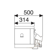 Distributeur automatique de fioul - Centrale de distribution CUBE70-50U avec pompe 70L/min_2