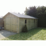 Garage simple bois / toit double pente