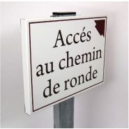 PA0115 - Panneau d'enseigne alu plié pour poteaux - Sigma Signalisation - Ht 600mm x Lg 400mm_2