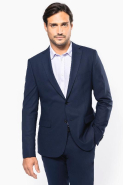 Veste de costume homme - Réf: PK6040 - Kariban Premium - Coupe ajustée - 50% polyester, 23% viscose, 22% laine, 5% élasthanne_2