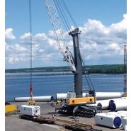 Grue portuaire mobile LHM 550 pour charges lourdes jusqu'à 144 tonnes
