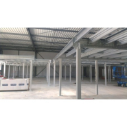 Plate-forme industrielle sur poteaux - Optimisation des volumes et surfaces de stockage - Structure métallique avec plancher CTBH_2