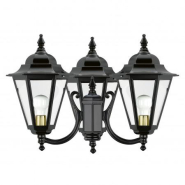 Luminaire extérieur pour mât 3 bras - Elite 6 - IP43 - E27 - 3x70W - Noir - Réf. 5181_2