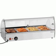 Présentoir chauffant professionnel R4 - 4 x GN 1/3 - 46 L | Bartscher_2