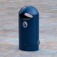 Ellipse - Poubelle publique 63 litres - Glasdon - Design contemporain et résistant aux intempéries_2