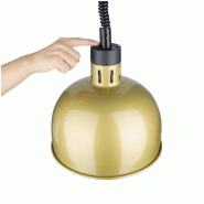 Lampe chauffante dôme rétractable Buffalo finition dorée | Buffalo - DY462_2