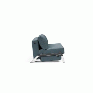 Innovation Living - Canapé design Cubed 02 Chrome convertible 200x140 cm - Tissu Vivus Dusty Blue_2