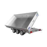 Remorque Tri-benne SARIS HD - 406 x 204 - PTAC : 3500 kg - 3 Essieux - Freinée - Pompe Électrique Référence - K3 406 204 3500 3B HD E_2