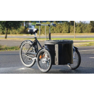 Triporteur Nihola Low Single (musculaire) - maniable et compact avec malle cylindrique_2