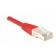 Cordon RJ45 CAT 5e F/UTP rouge - 0,5 m - Blindé, cuivre, norme ANSI/TIA 568 et ISO 11801_2