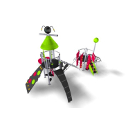 Structure multi-activités métallique Etnik Victoria - LD1EK0140 - Ludoparc - 2 tours - pour enfants de 2 à 8 ans_2