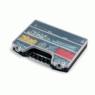 Malette plastique Terry Storage - Organisateur 9 compartiments, l.32.5 x h.5 x p.25 cm - Couvercle transparent et poignée ergonomique_2