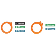 Pack de 6 bocaux Terrines Le Parfait Super 125 g Ø 70 mm (joint inclus). Fermeture inox - WL000026_2